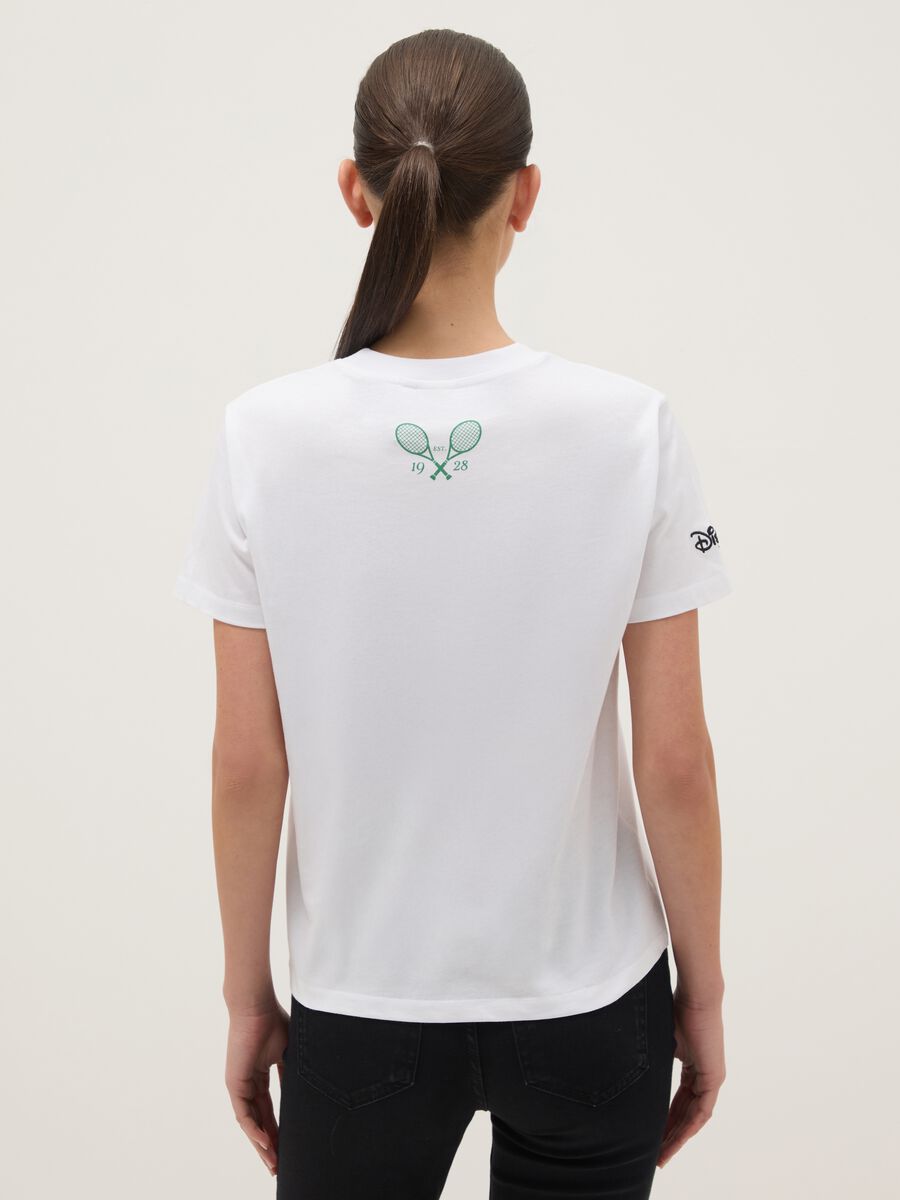 White pure cotton regular fit T-shirt with Minnie print_2