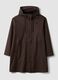 Long brown hooded jacket with zip_4
