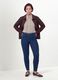 Blue skinny jeggings in stretch cotton and viscose_0