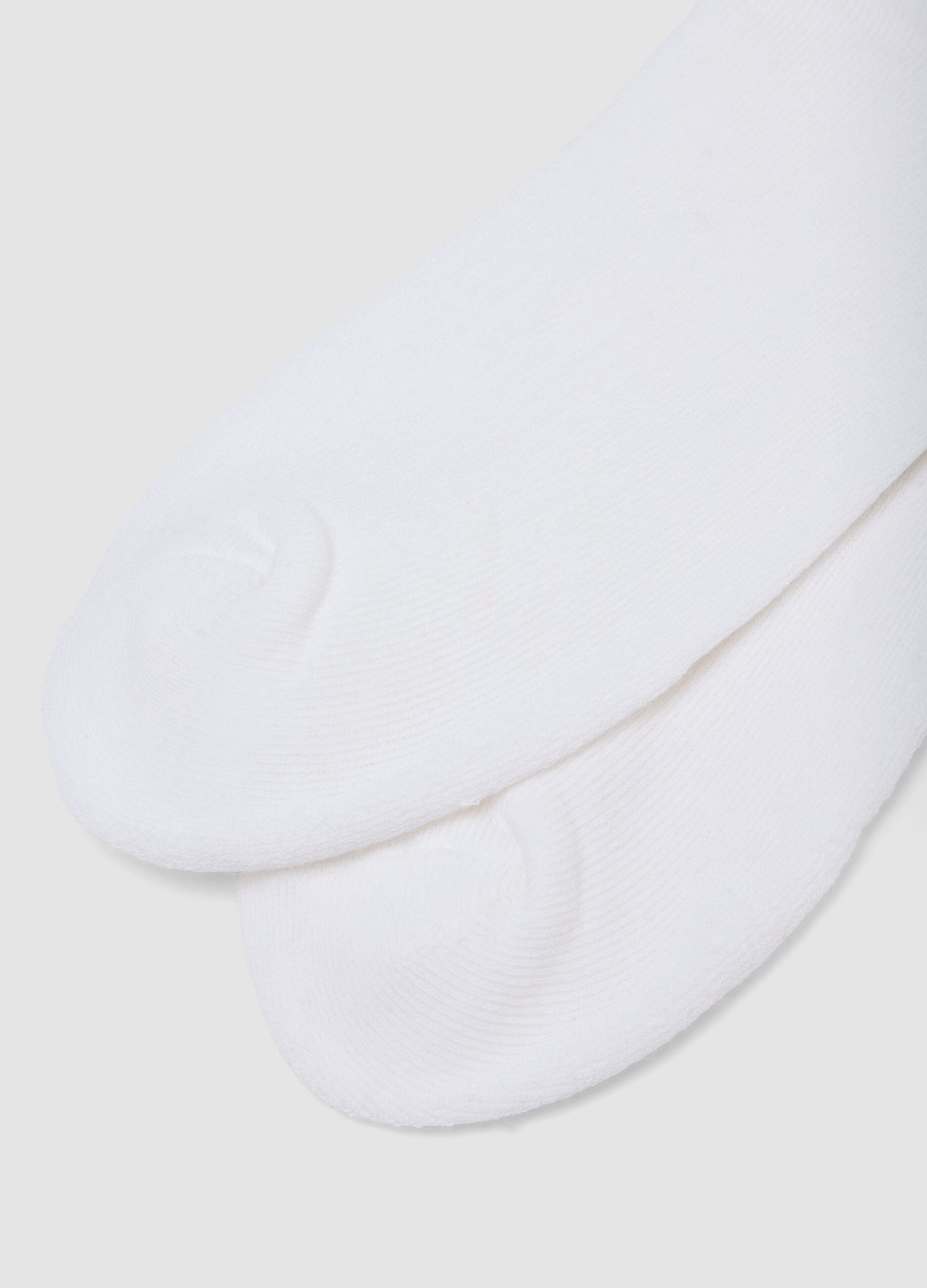 Three-pack of white stretch cotton sports socks