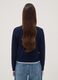 Blue viscose-blend cardigan in plain knit_3