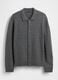 Grey cardigan in wool and polyamide_3