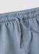 Sky blue pure cotton shorts for boys with regular fit and car design_2