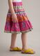 Multicolour pure cotton skirt with ruffle hem_2
