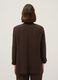 Brown buttonless regular-fit blazer_3