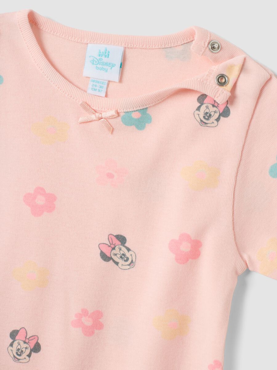 2-pack of pink organic cotton Minnie bodysuits_2
