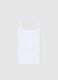 Girl's white tank tops bipack in pure cotton regular fit_2