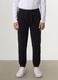 Black pure organic cotton joggers with drawstring for boys_1
