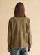 Green genuine leather jacket, regular fit with buttons_4