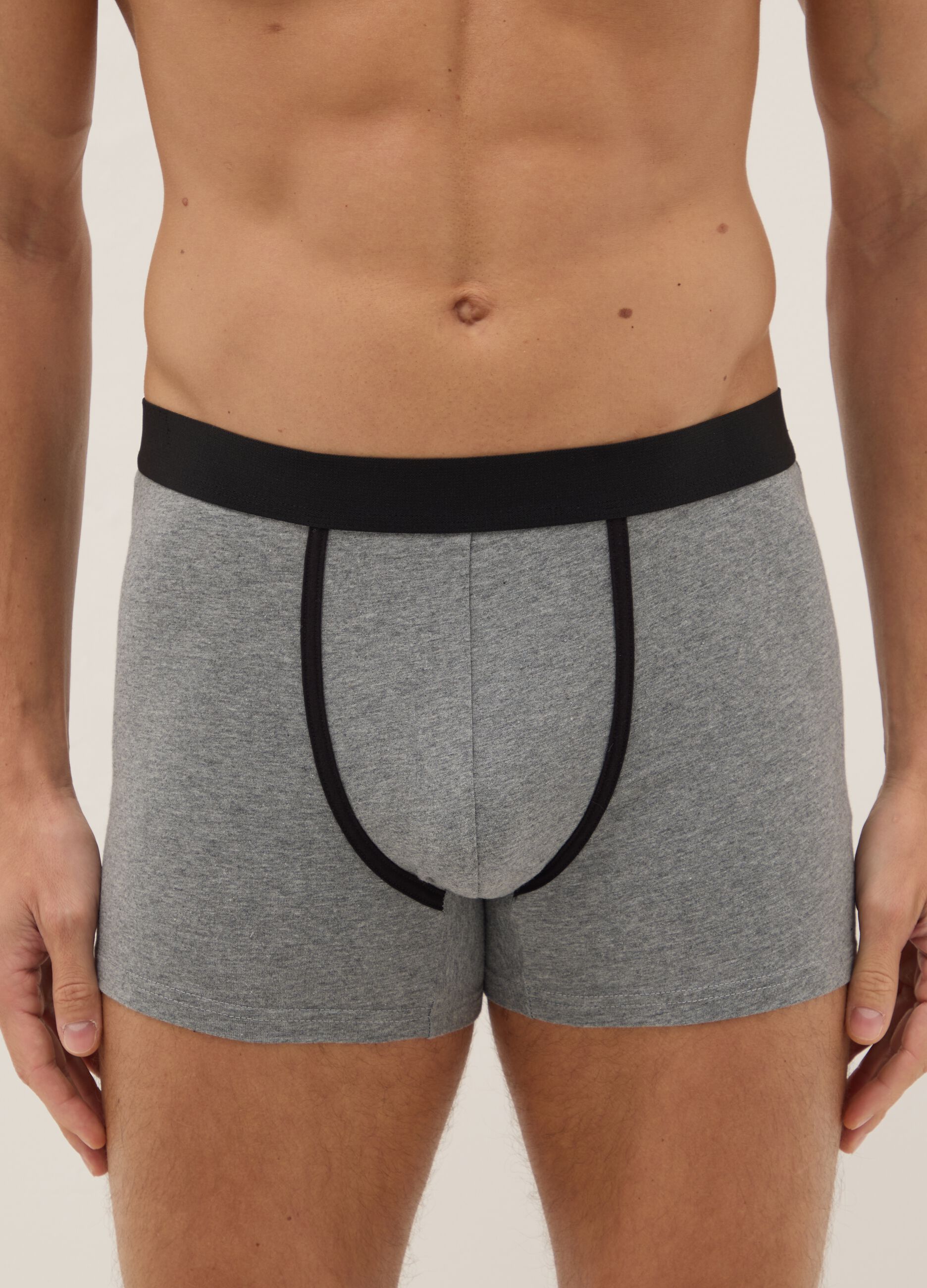 3-pack multicolour regular-fit stretch organic cotton midi boxers