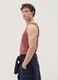 Red crew-neck vest top in pure cotton, regular fit_1