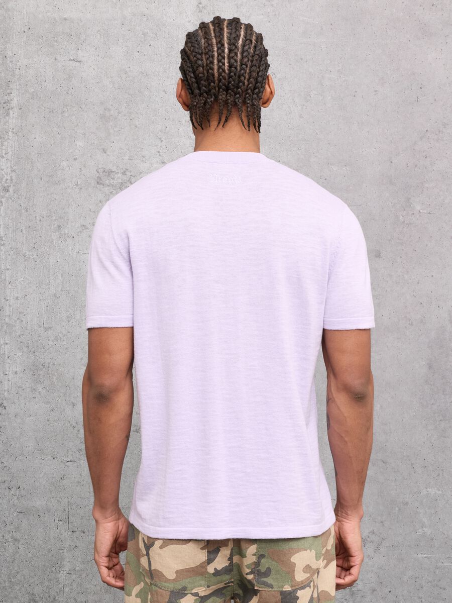 Pastel Lilac Knit T-Shirt_1