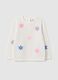 Pullover with pointelle design and flowers embroidery_0