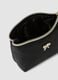 Black zip-up pouch with bow detail_2