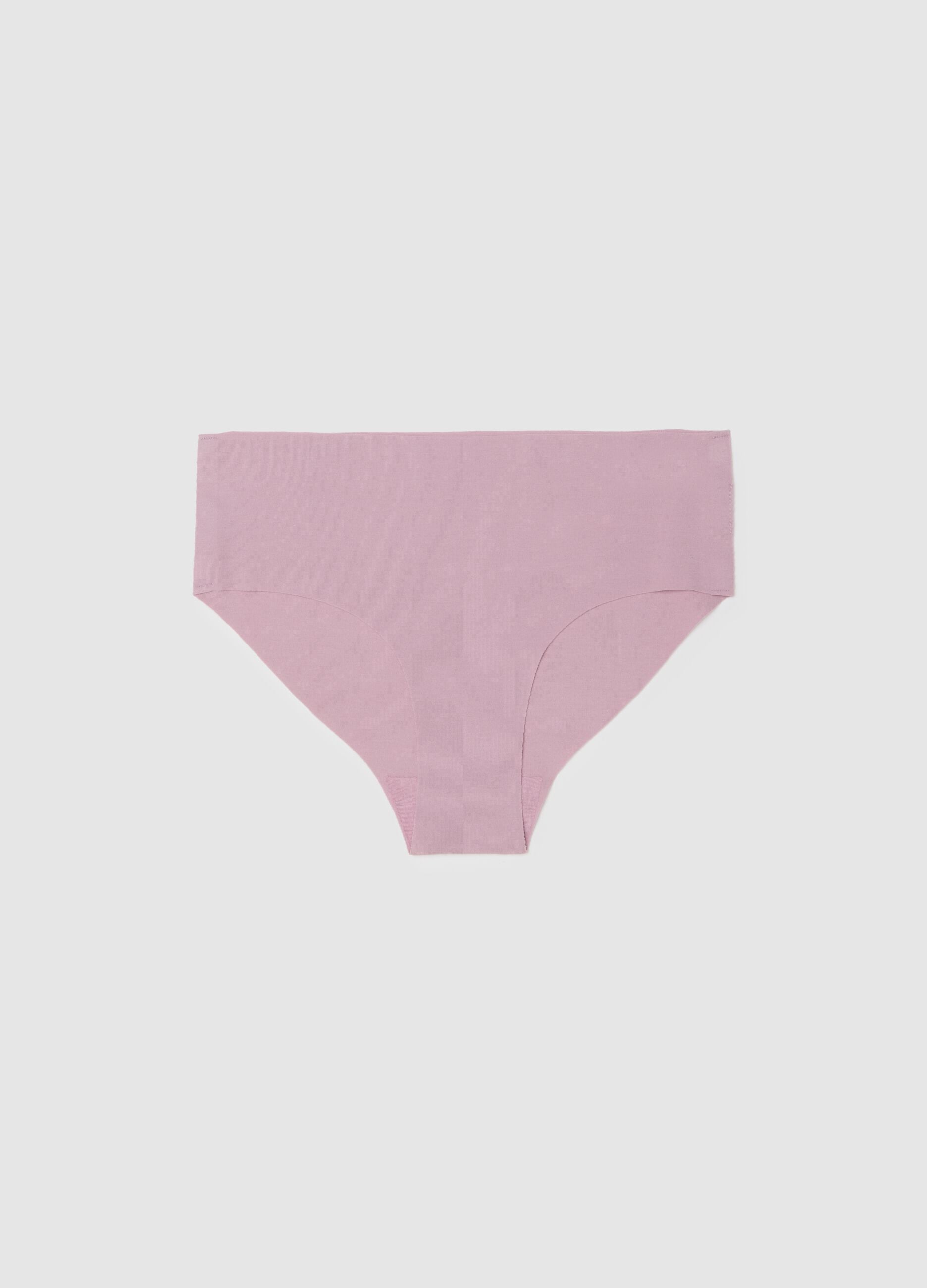 Pink Cotton-Stretch Regular Fit Brief