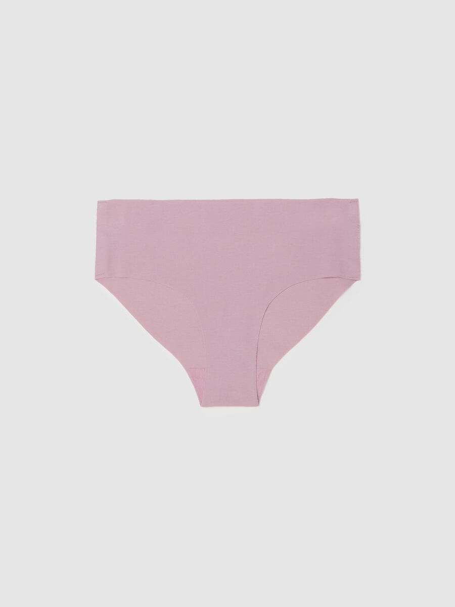 Pink Cotton-Stretch Regular Fit Brief_4