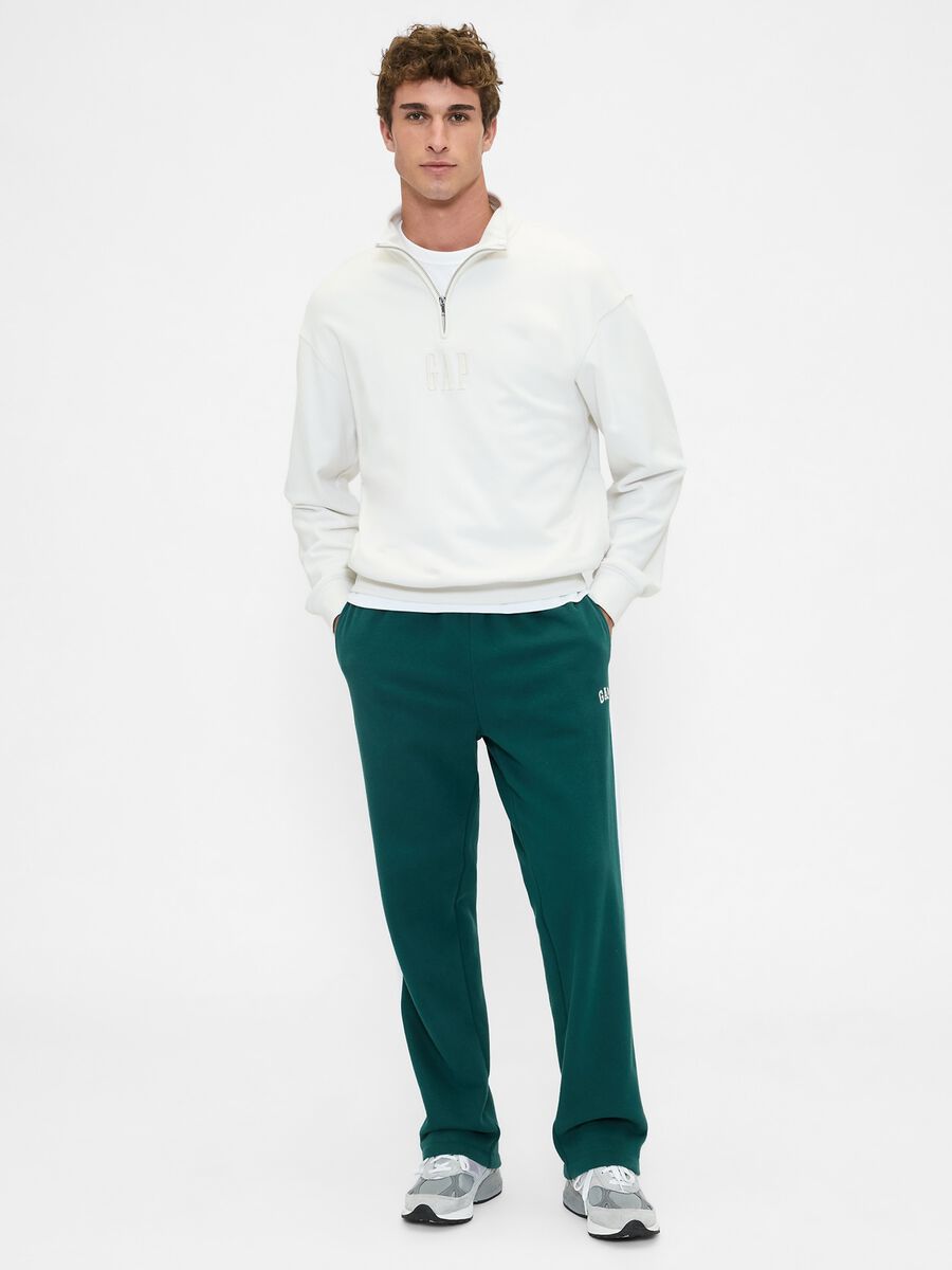 Green Cotton Blend Trousers_0