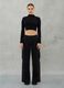 High Neck Knit Top Black_4