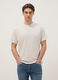 Beige crew neck pure cotton t-shirt regular fit_0
