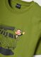 Green Paul Frank print T-shirt in pure cotton, regular fit_5