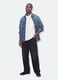 Blue denim shirt in pure cotton, regular fit_1