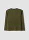 Green pure organic cotton slogan T-shirt for boys_5
