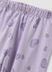 Purple pure organic cotton heart-print pyjamas for girls_3