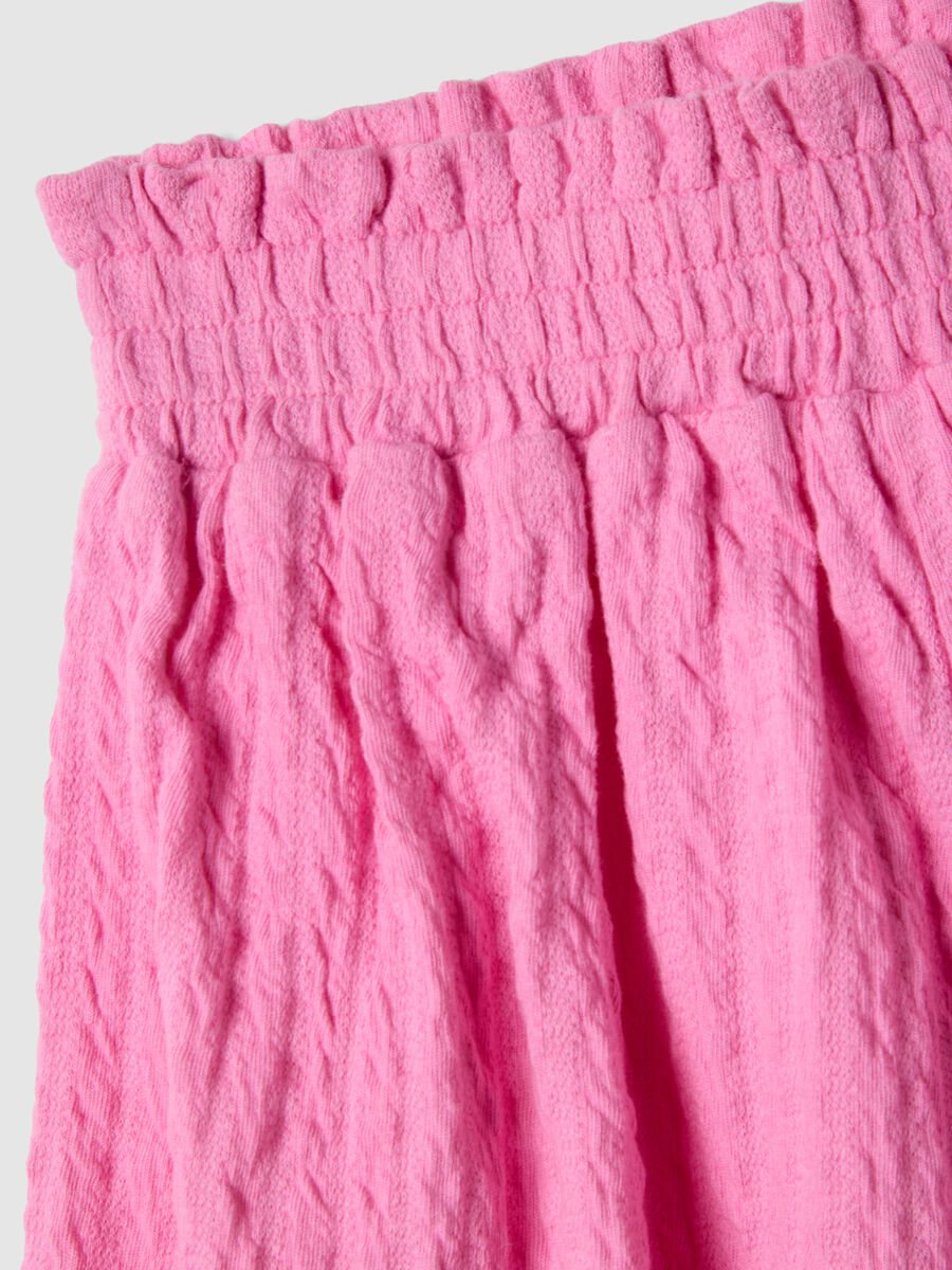 Girls&rsquo; pink stretch cotton shorts, regular fit_2