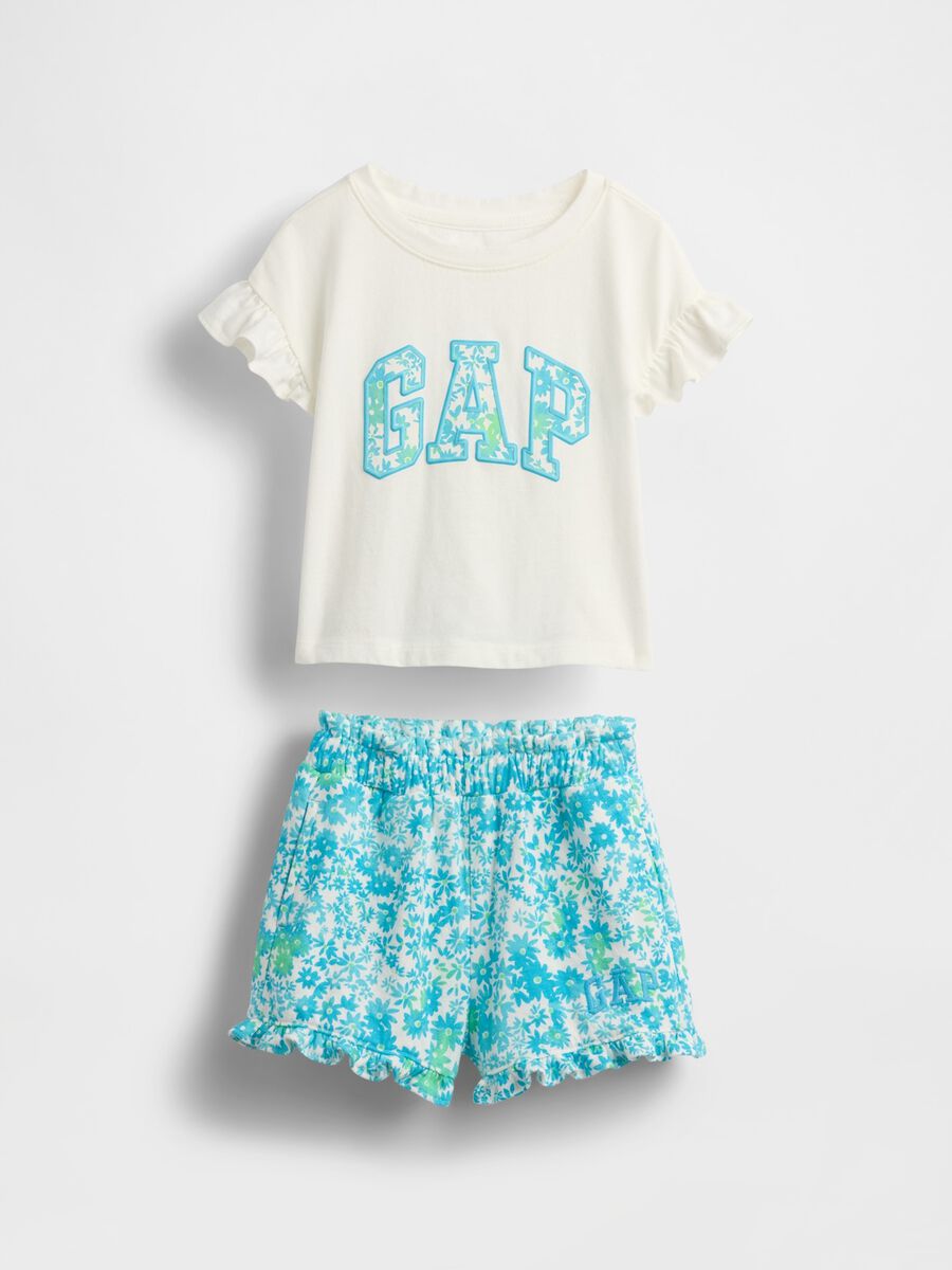 Set in misto cotone con logo GAP_0
