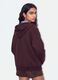 Brown cotton-blend hoodie with Boston slogan, relaxed fit_2