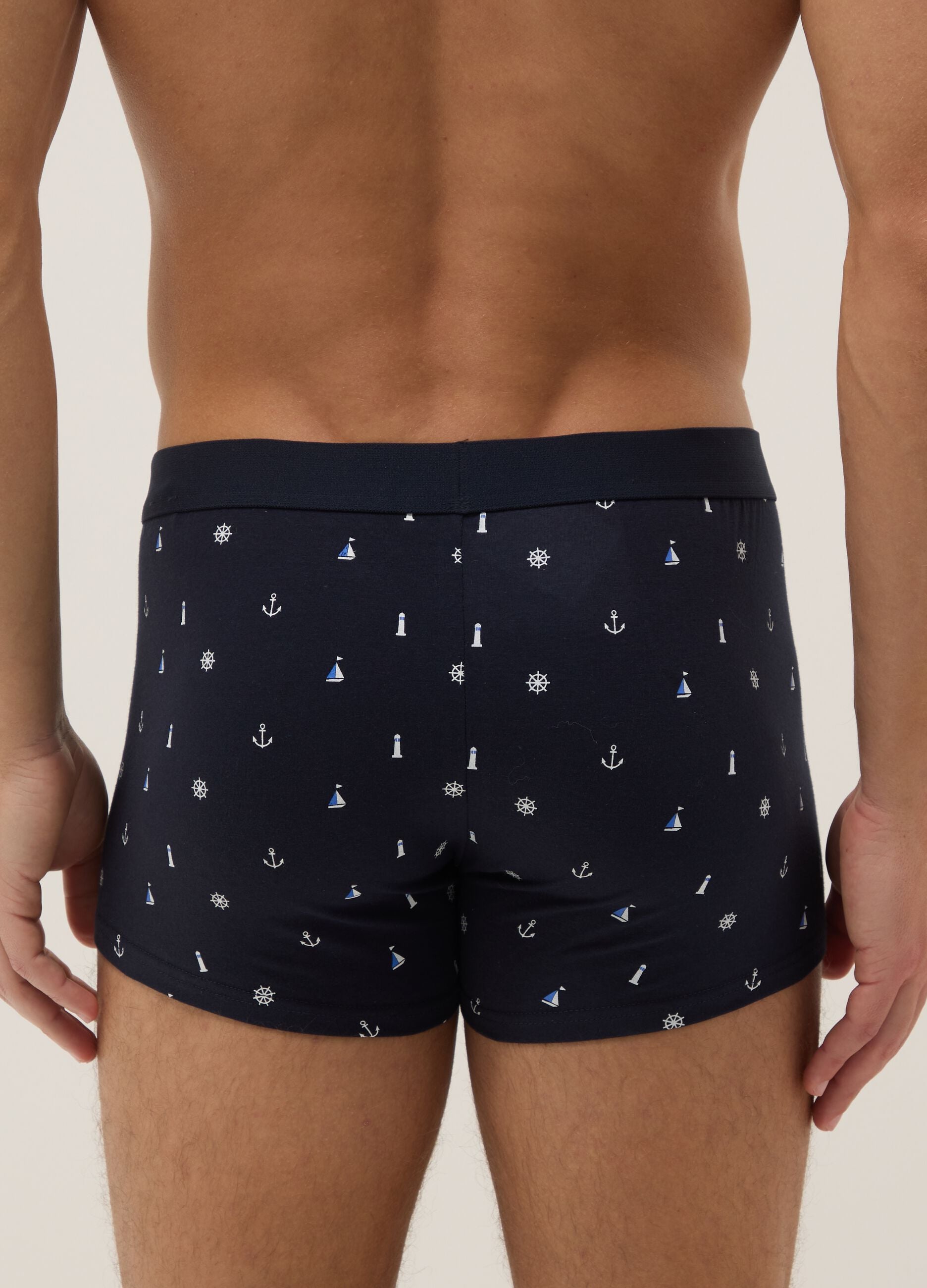 Multicolour regular-fit stretch cotton boxer shorts 3-pack
