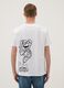 White short-sleeve pure cotton T-shirt, regular fit_3