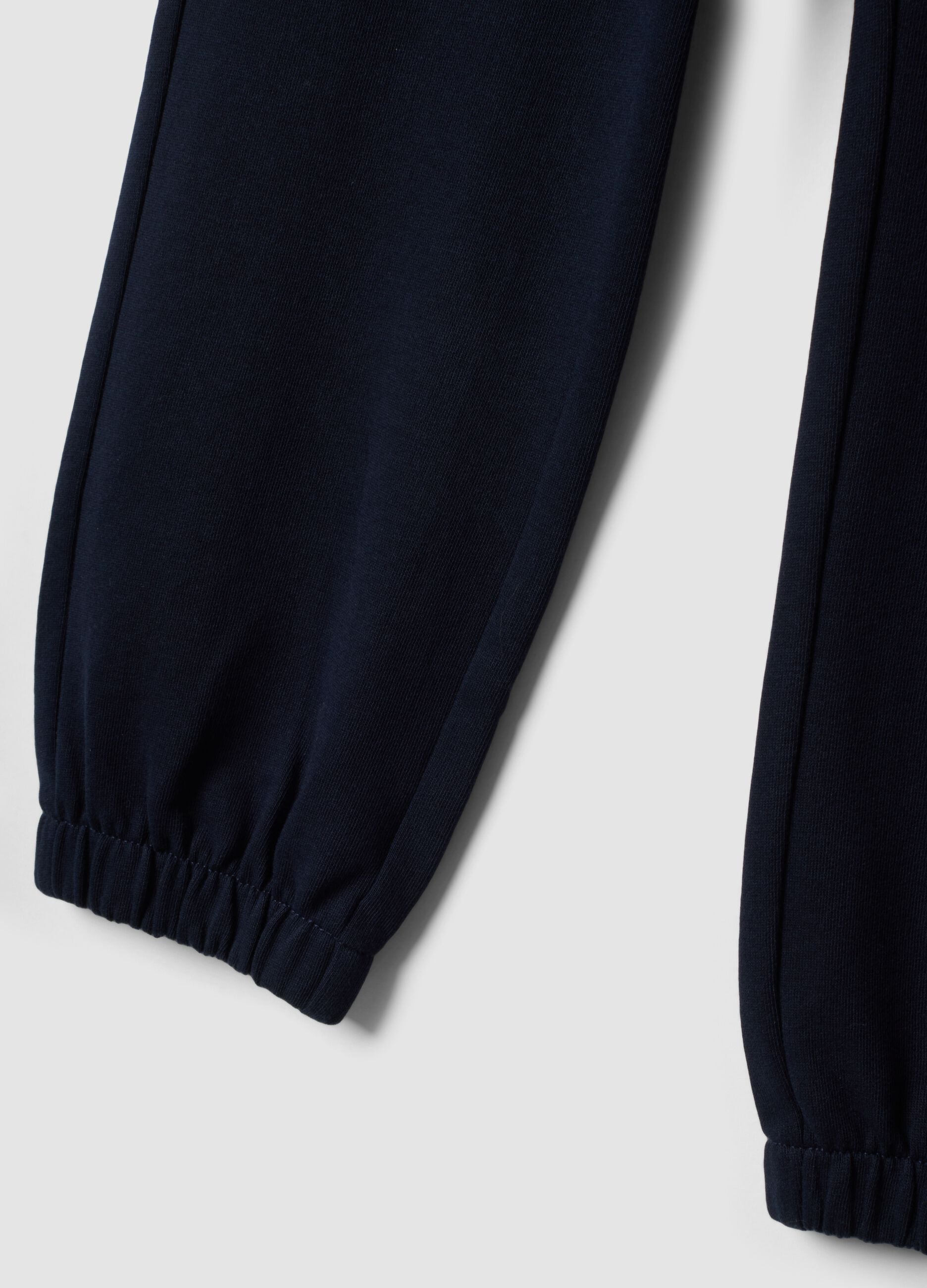 Blue organic cotton jogger trousers