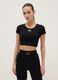 Black Boxy Fit Short Sleeve Sports T-shirt_0
