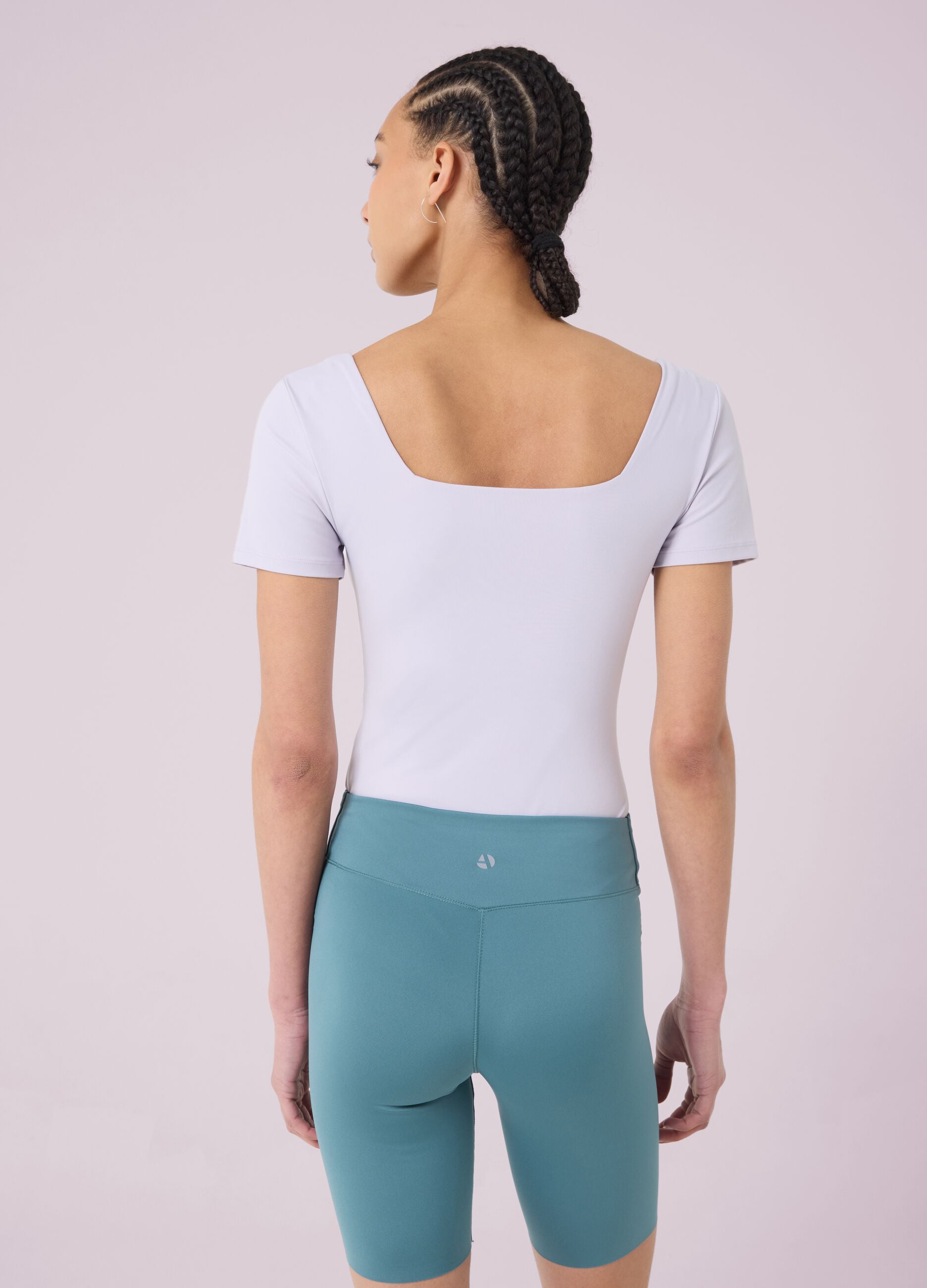 Short Sleeve Bodysuit with Square Neck ALTAVIA STUDIO
