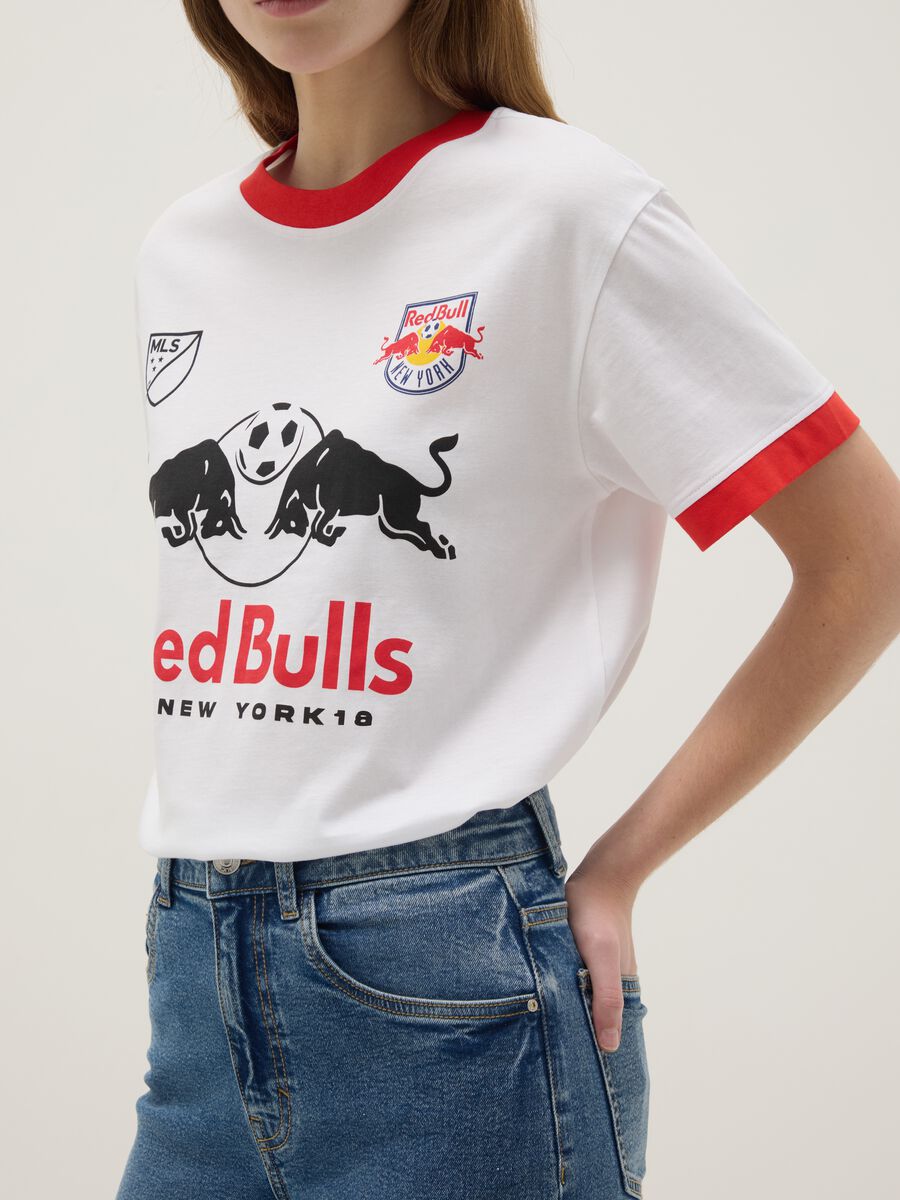 Regular fit multicolour stretch cotton T-shirt with Red Bulls print_3
