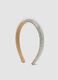 Beige headband with multicolour rhinestones for girls and teens_2