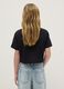 Girls' black pure cotton boxy fit t-shirt_1