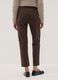 Brown slim-fit stretch leggings_3