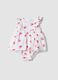 White pure cotton baby romper with Minnie_0