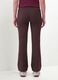 Brown flare trousers in stretch viscose_3