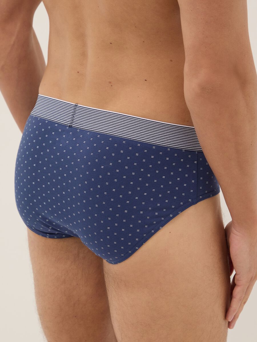 Tripack slip in cotone organico elasticizzato multicolor regular fit_2