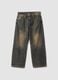 Wide Leg Denim Vintage Dark Blue_0