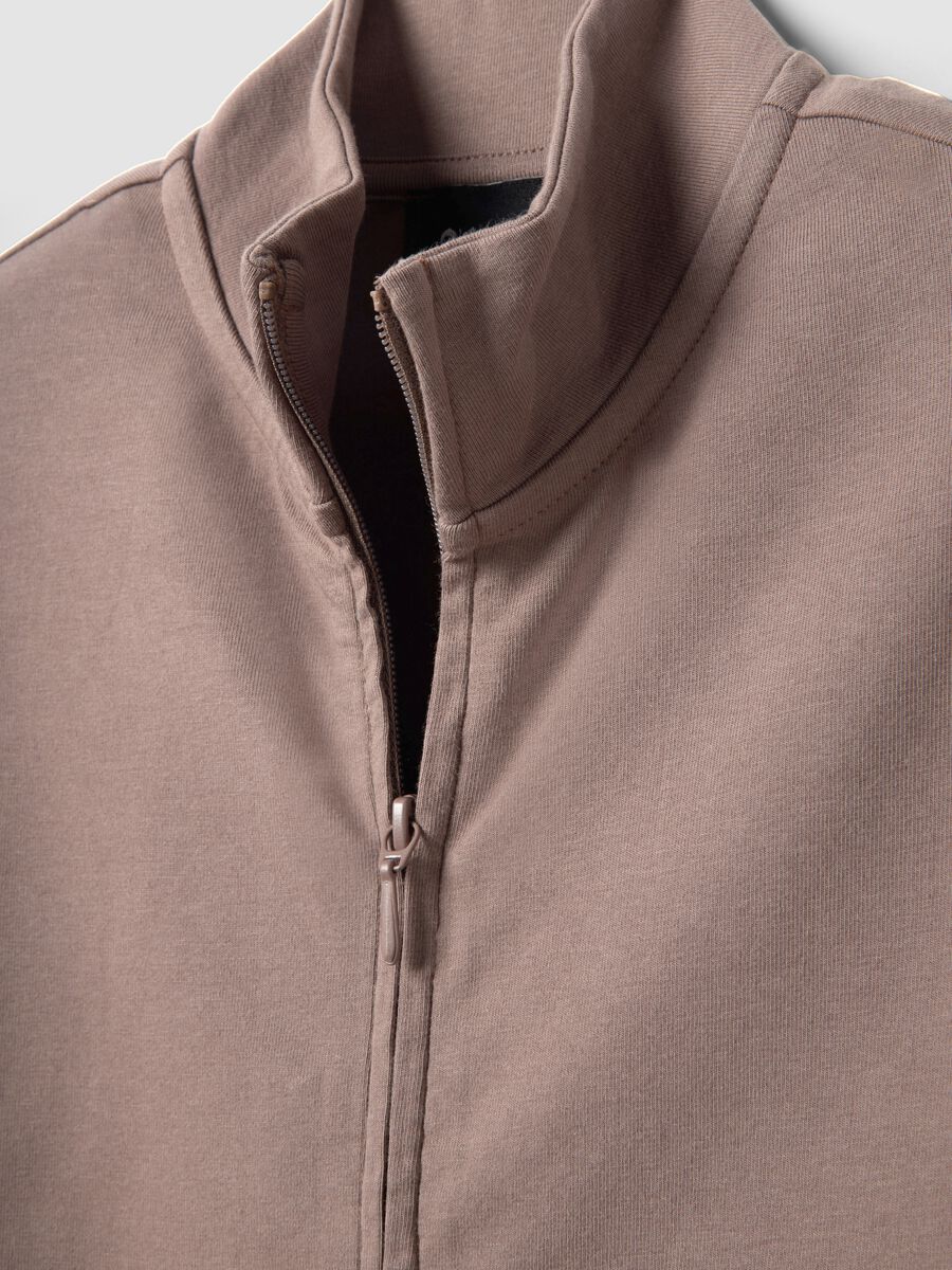 Fitted Full-Zip Mocha _6