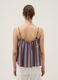 Brown striped pure cotton top_3