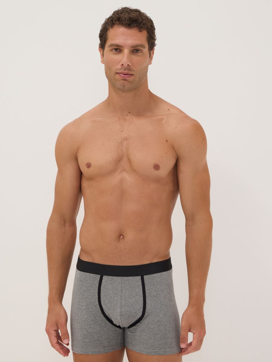 Men&rsquo;s multicolour organic stretch cotton midi boxer shorts (3-pack)_0