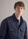 Blue lightweight regular fit jacket with zip_3