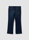 Blue stretch-cotton denim bootcut jeans_1