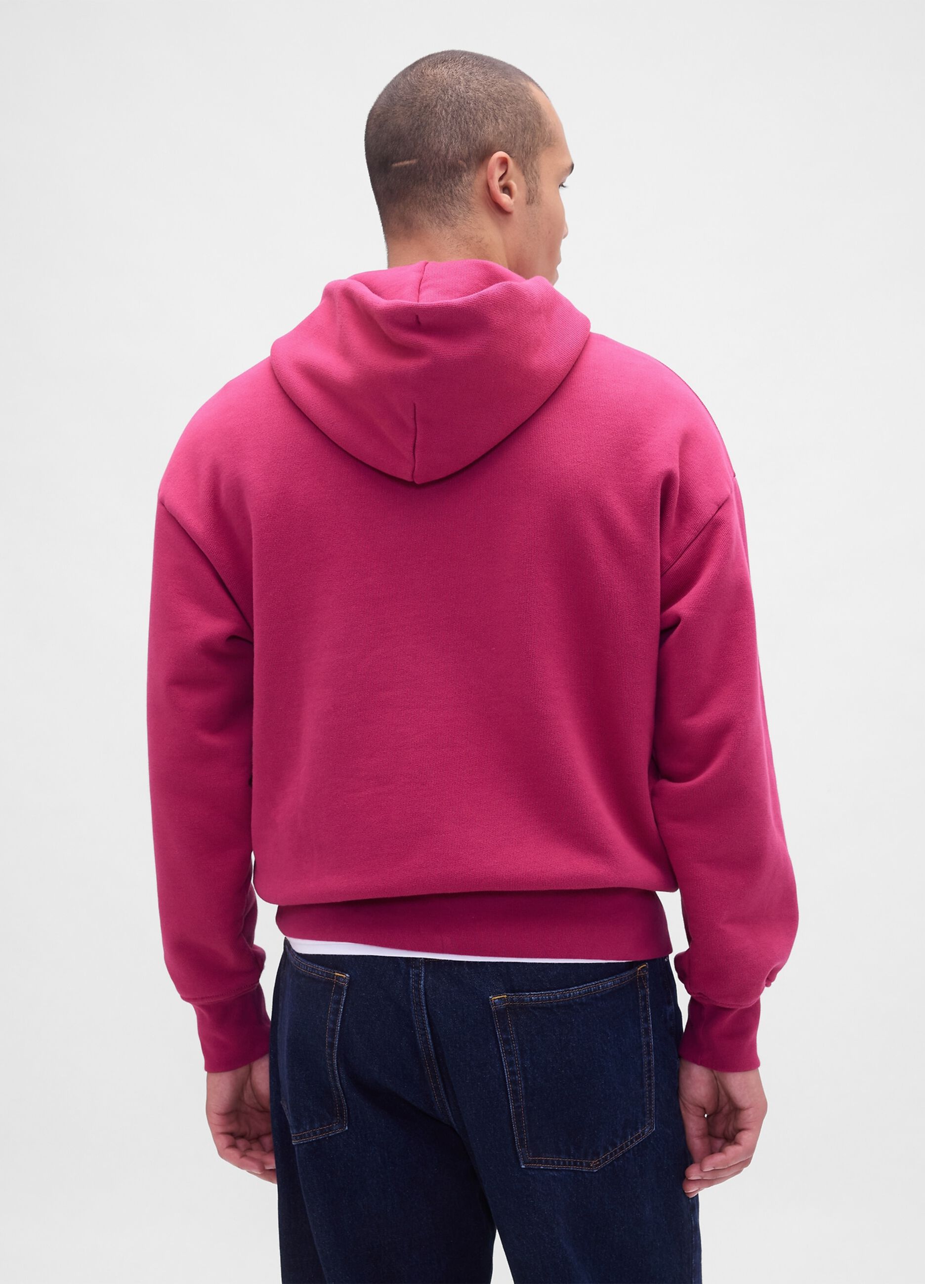 Pink Cotton-Blend Hoodie
