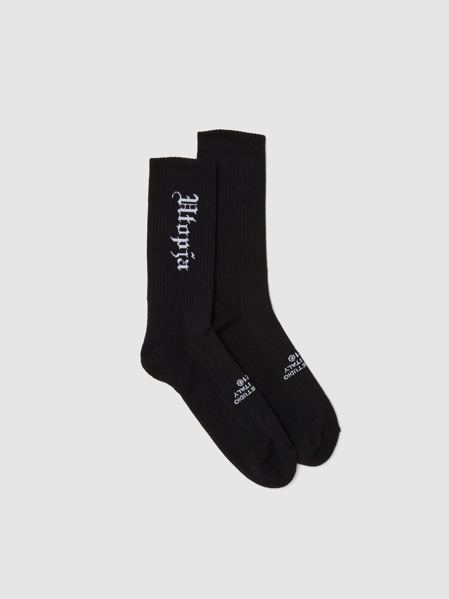 Bipack Black Padded Socks_0